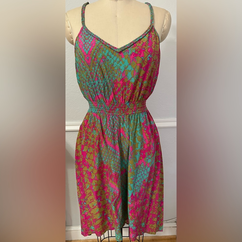 Snake print dress